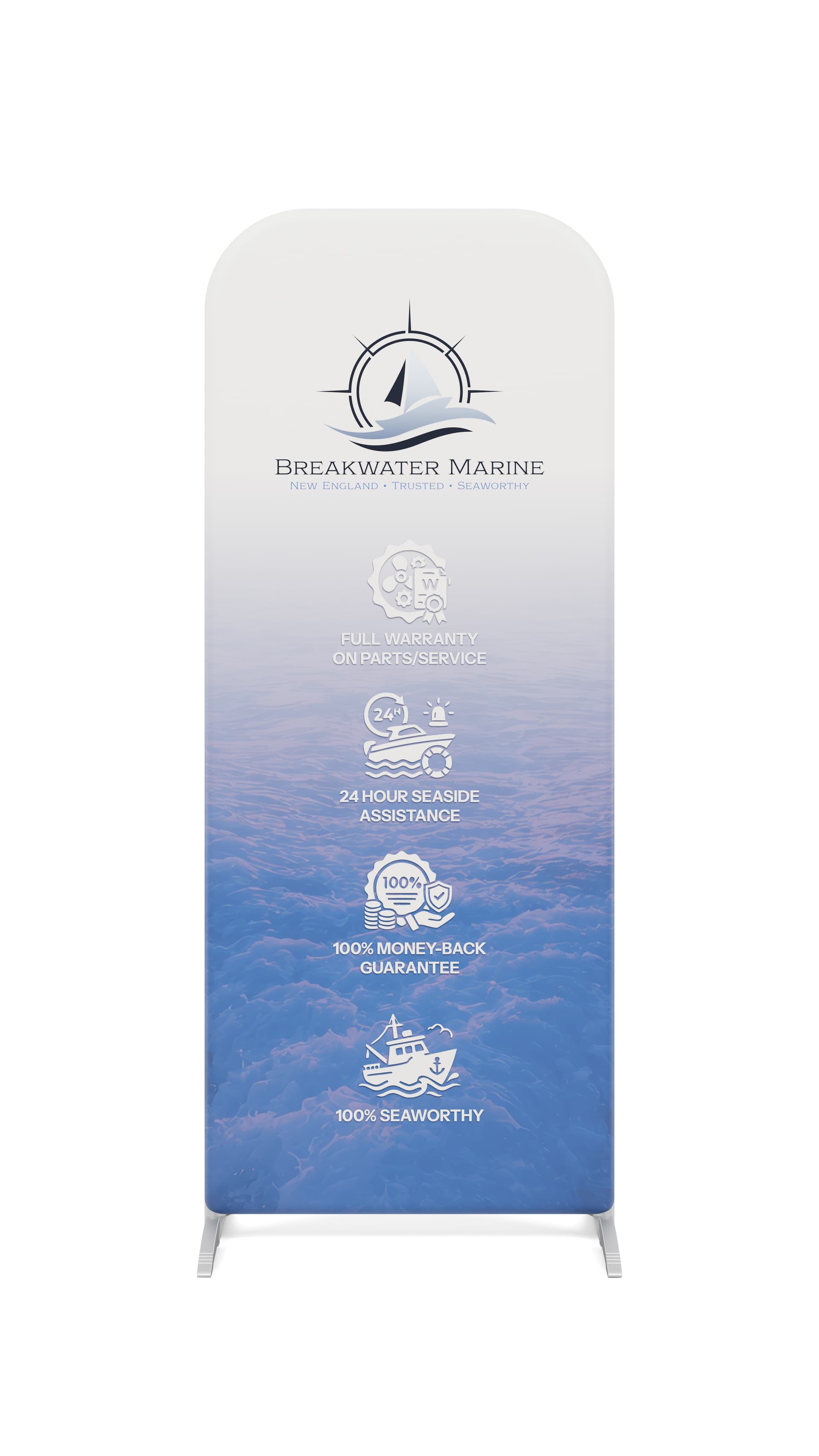 Replacement Graphics for EXFOLD2X5 Tension Fabric Display are machine washable