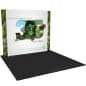 9' Trade Show Booth w/ Custom Graphics, Illuminated Backdrop, Portable