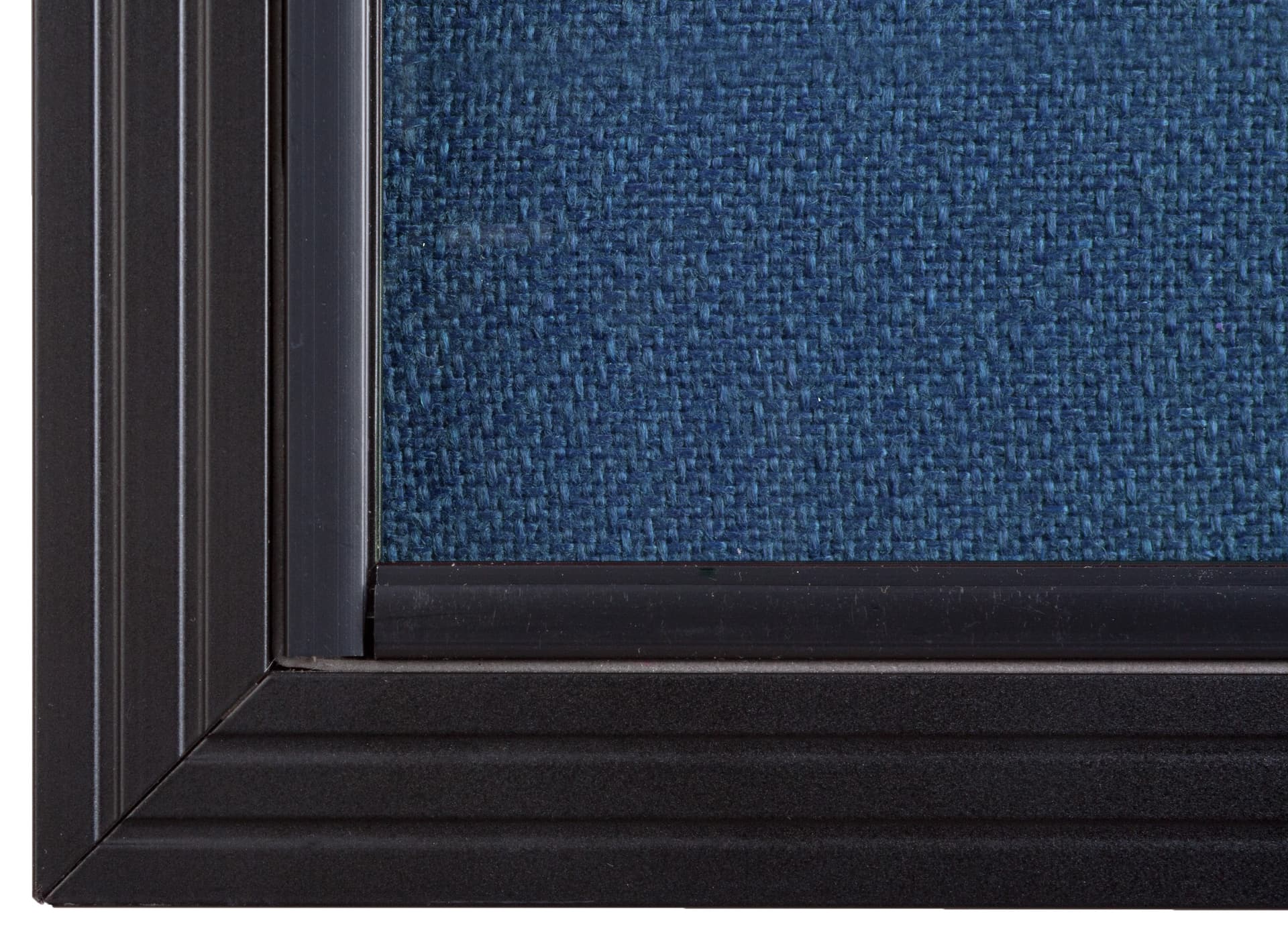 Blue Fabric Bulletin Board, Powder Coated