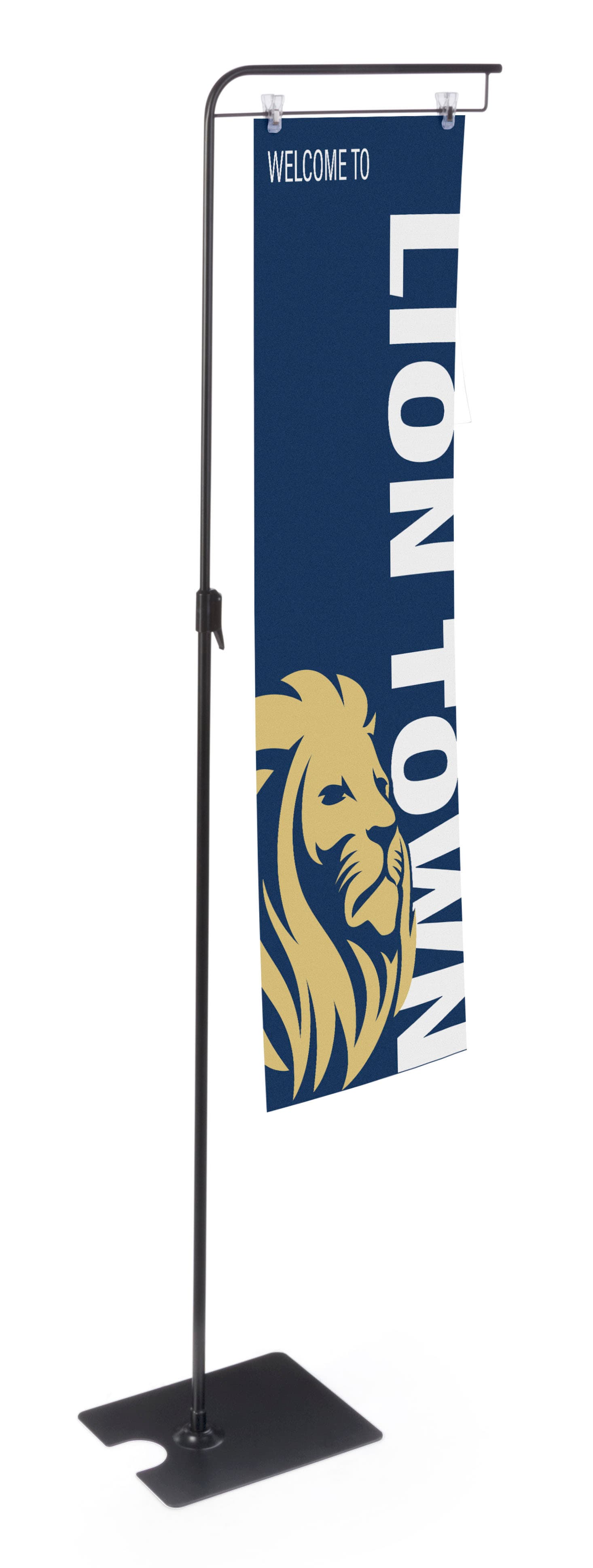 Sign Clip Floorstand for Retail at Highest Setting