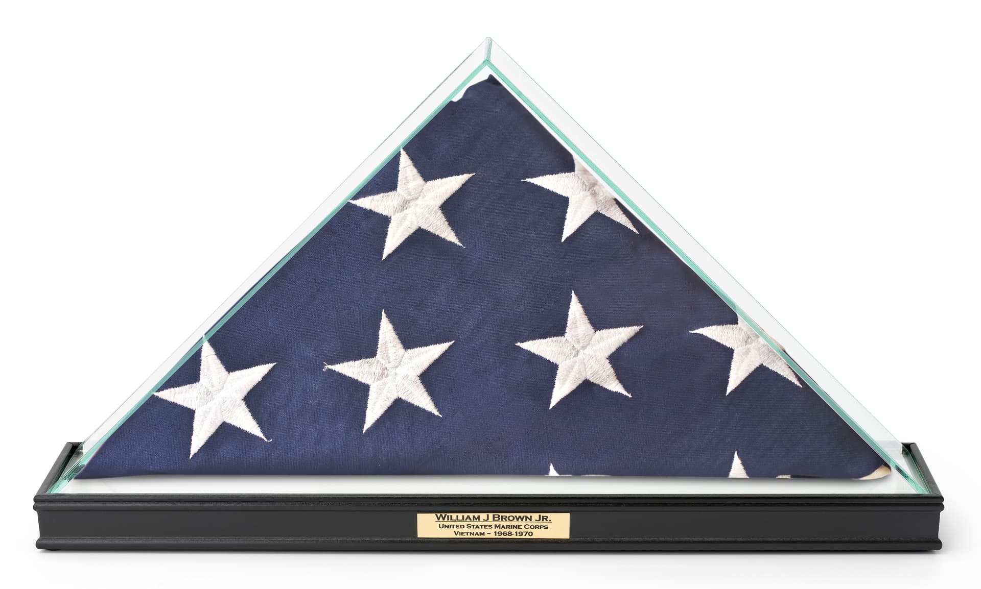 Personalized plaque flag display is great for honoring loved 