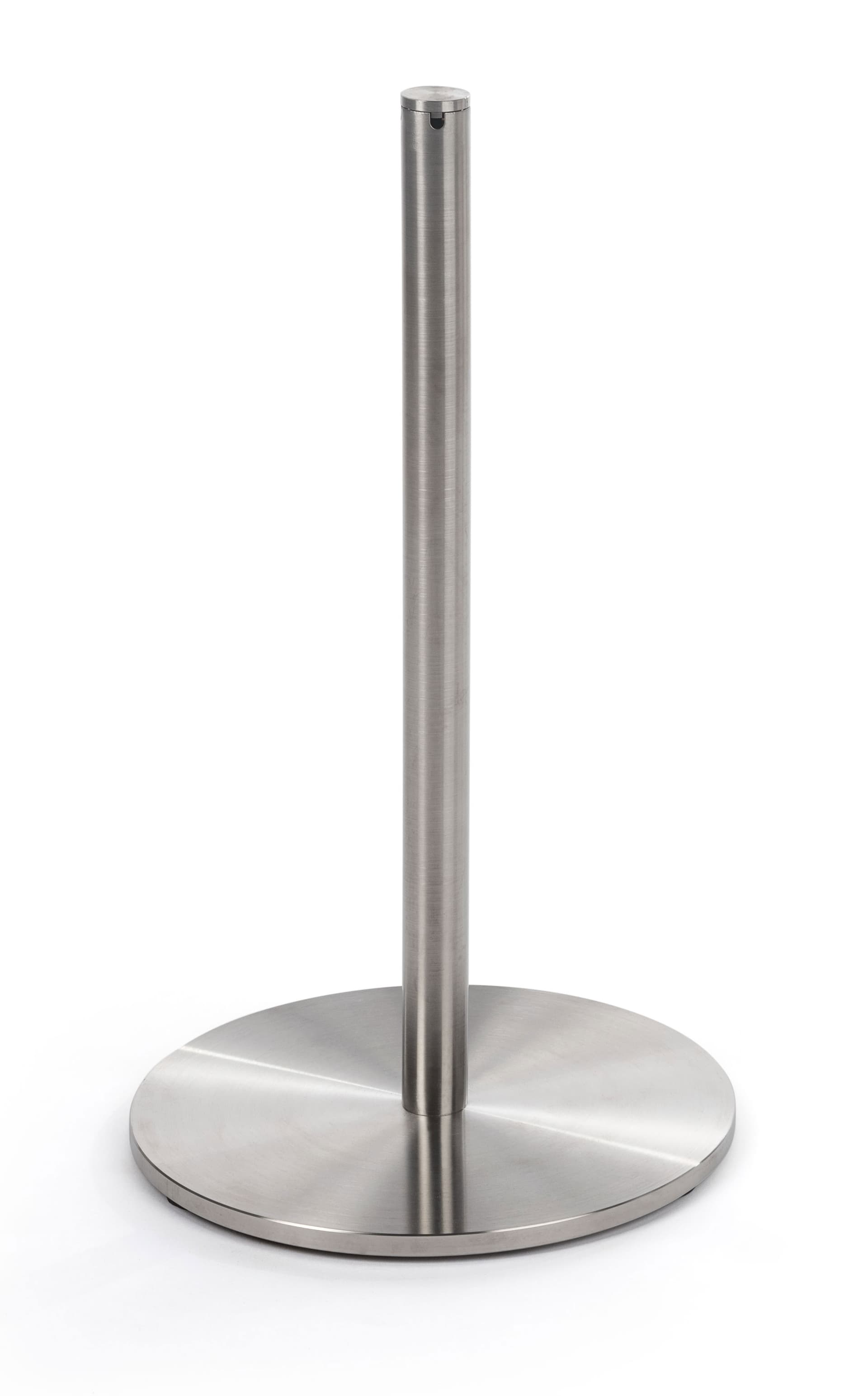 Single Post of the 6-Stanchion Silver Low Profile Barrier Set