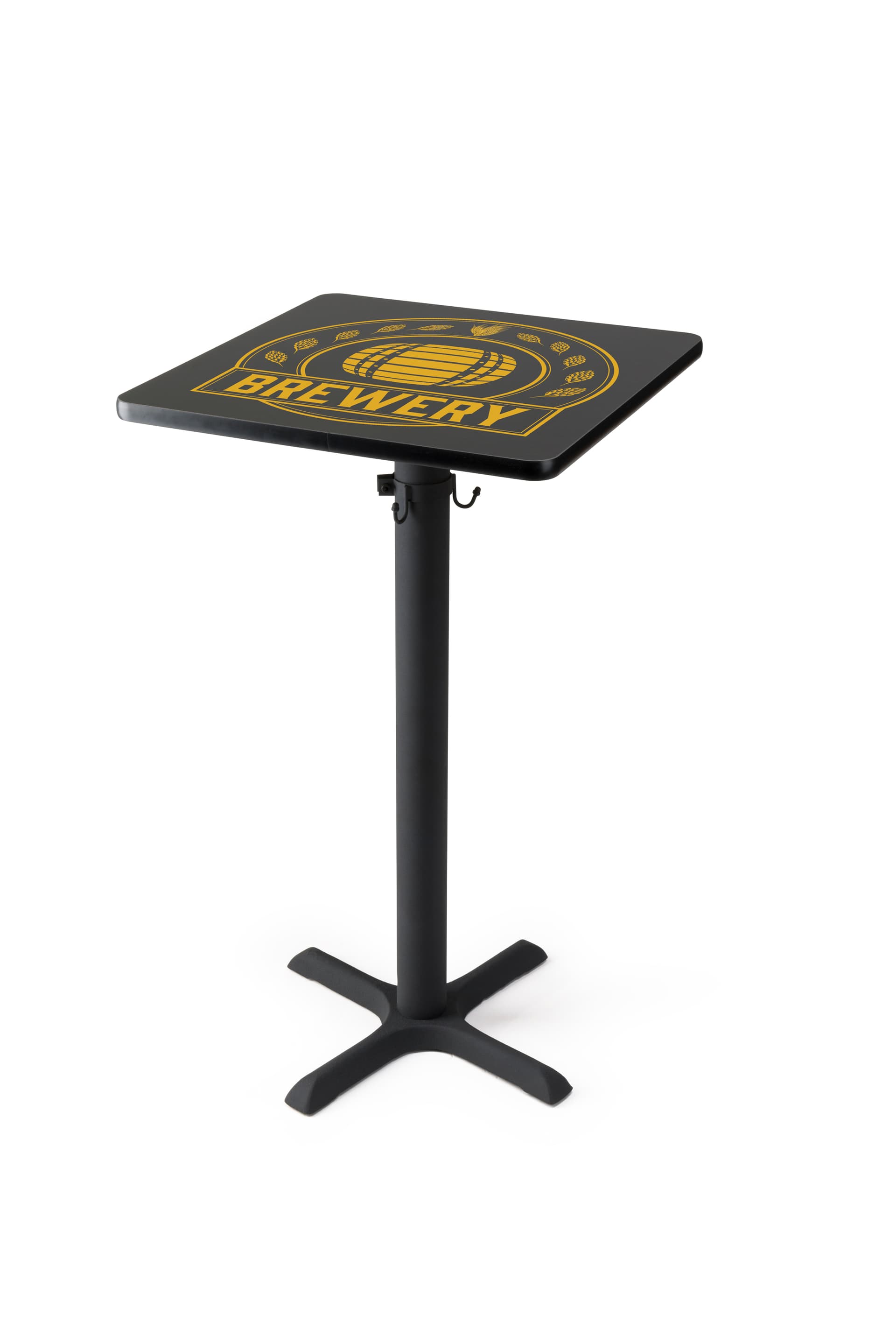 Round digital print-on cocktail table with personalized design