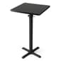 24”w x 42”h Square Cocktail Table - Black