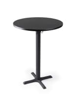 Black bar table in pub height