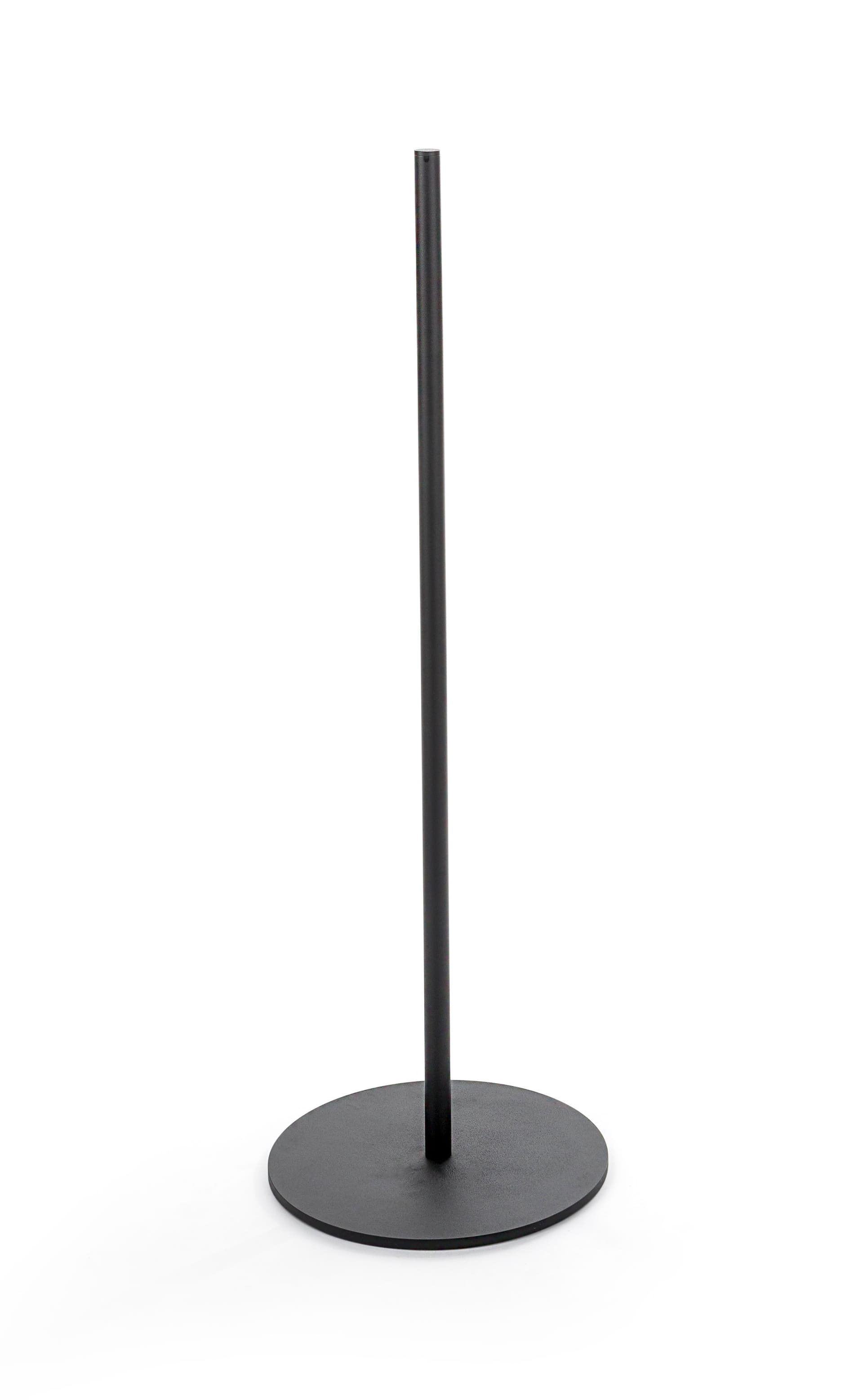 1 Post of the 10-Stanchion Black Museum Barrier System