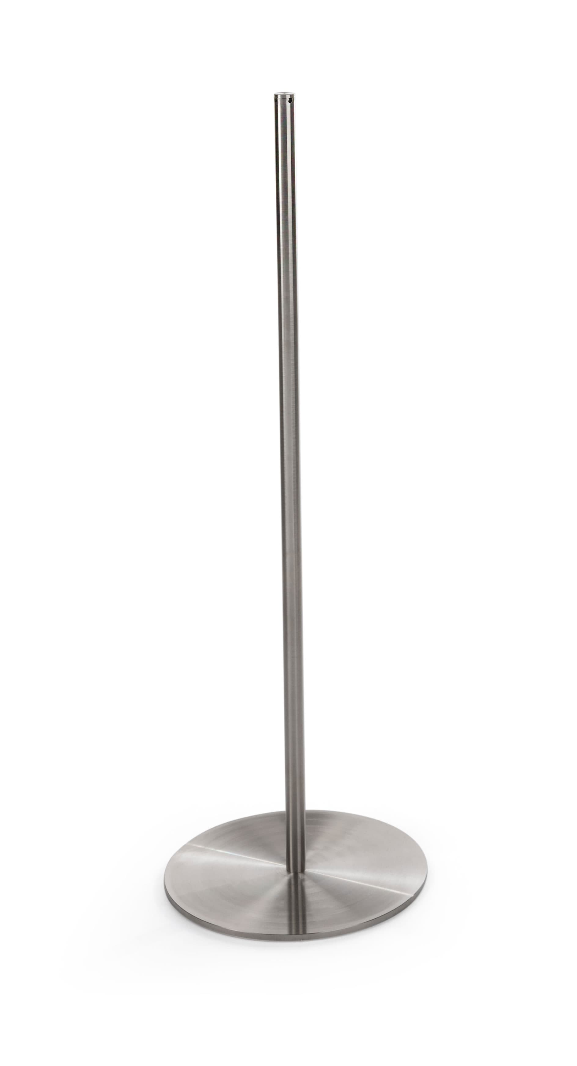 1 Post of the 8-Barrier Silver Gallery Stanchion Set