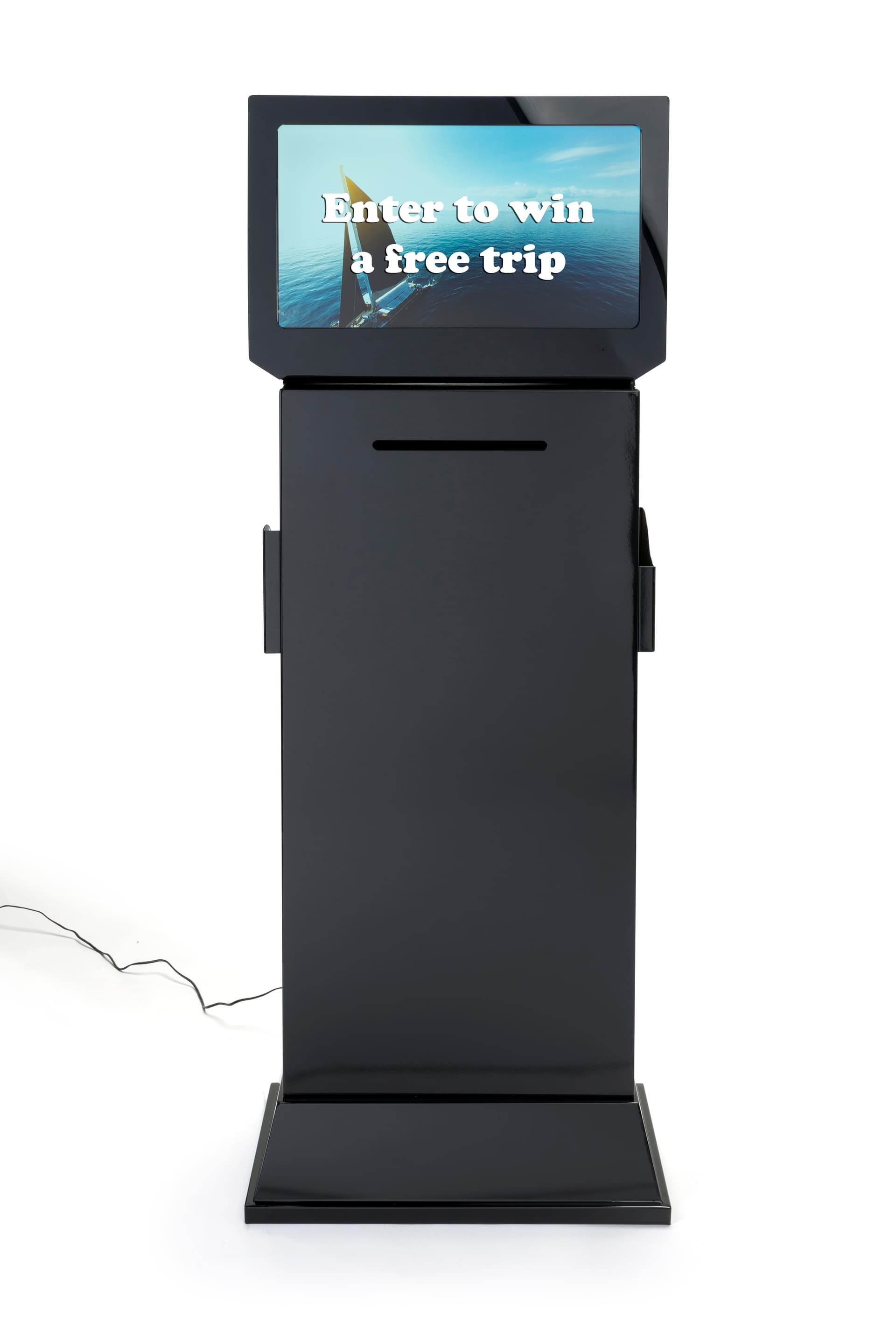 Floor Competition Entry Box with Video Screen | Brochure Pockets ...