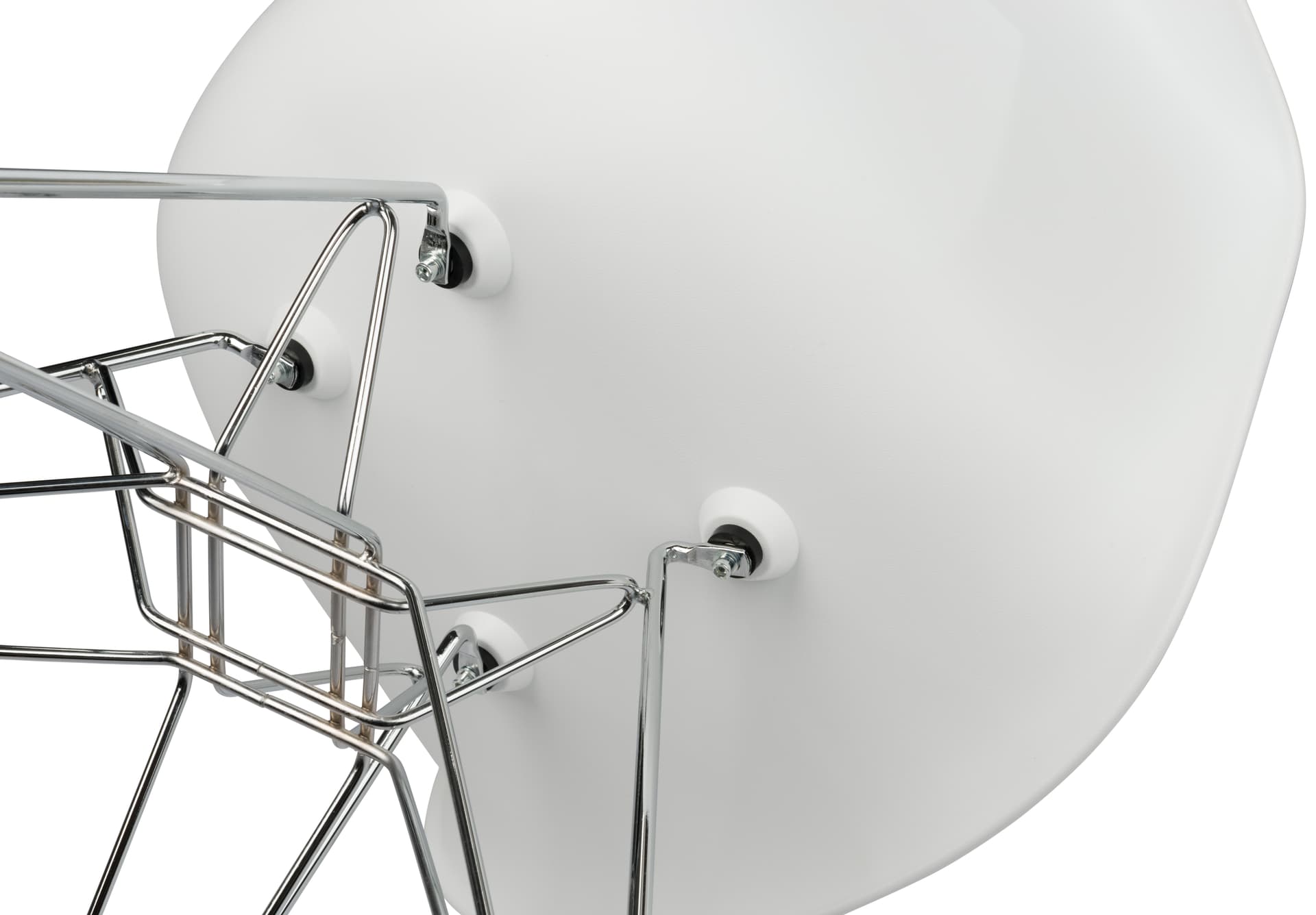 Contemporary Wire Base Eiffel Chair with Bucket Seat