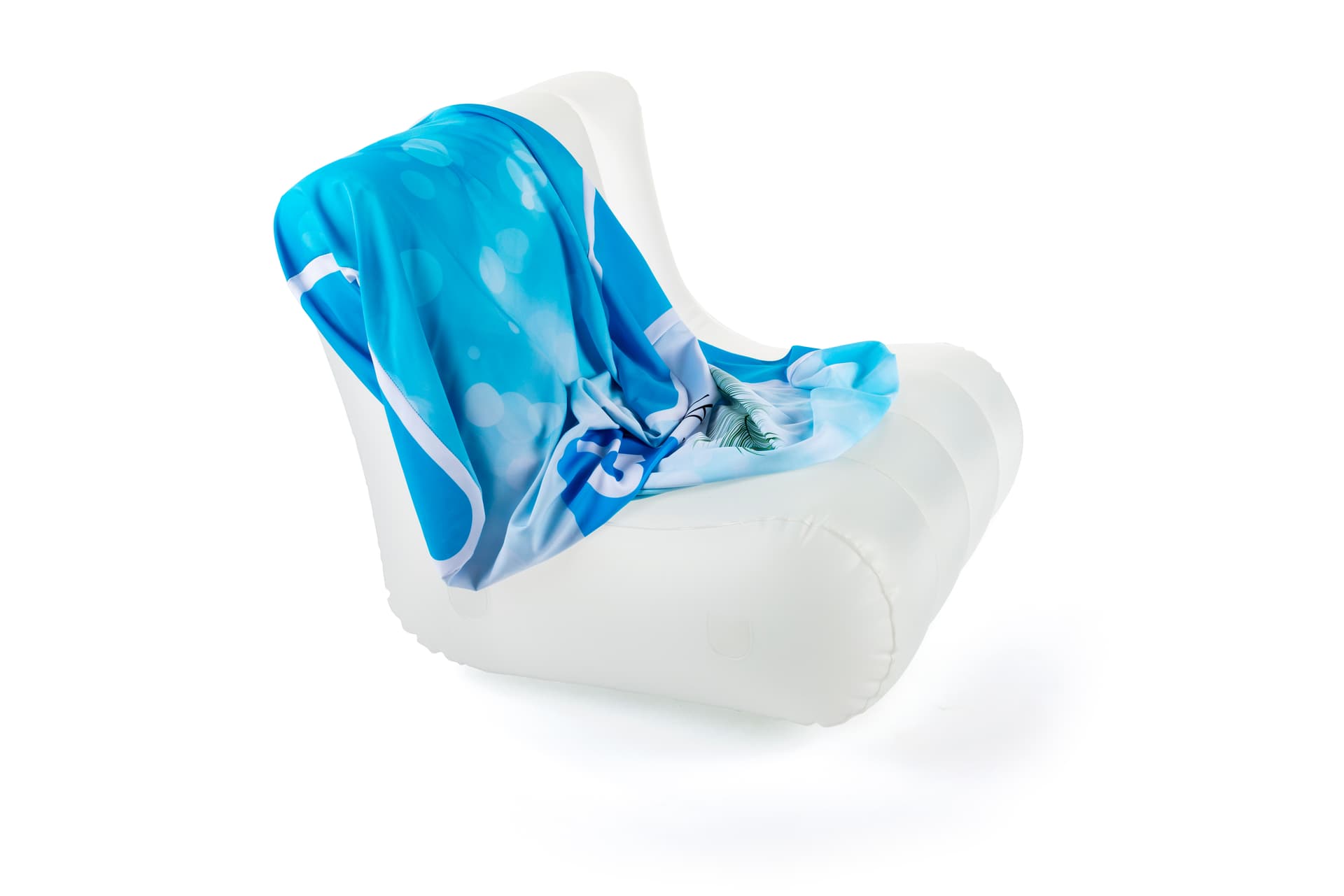 custom branded inflatable chair cover for FDIFCH03CP with all-over printing