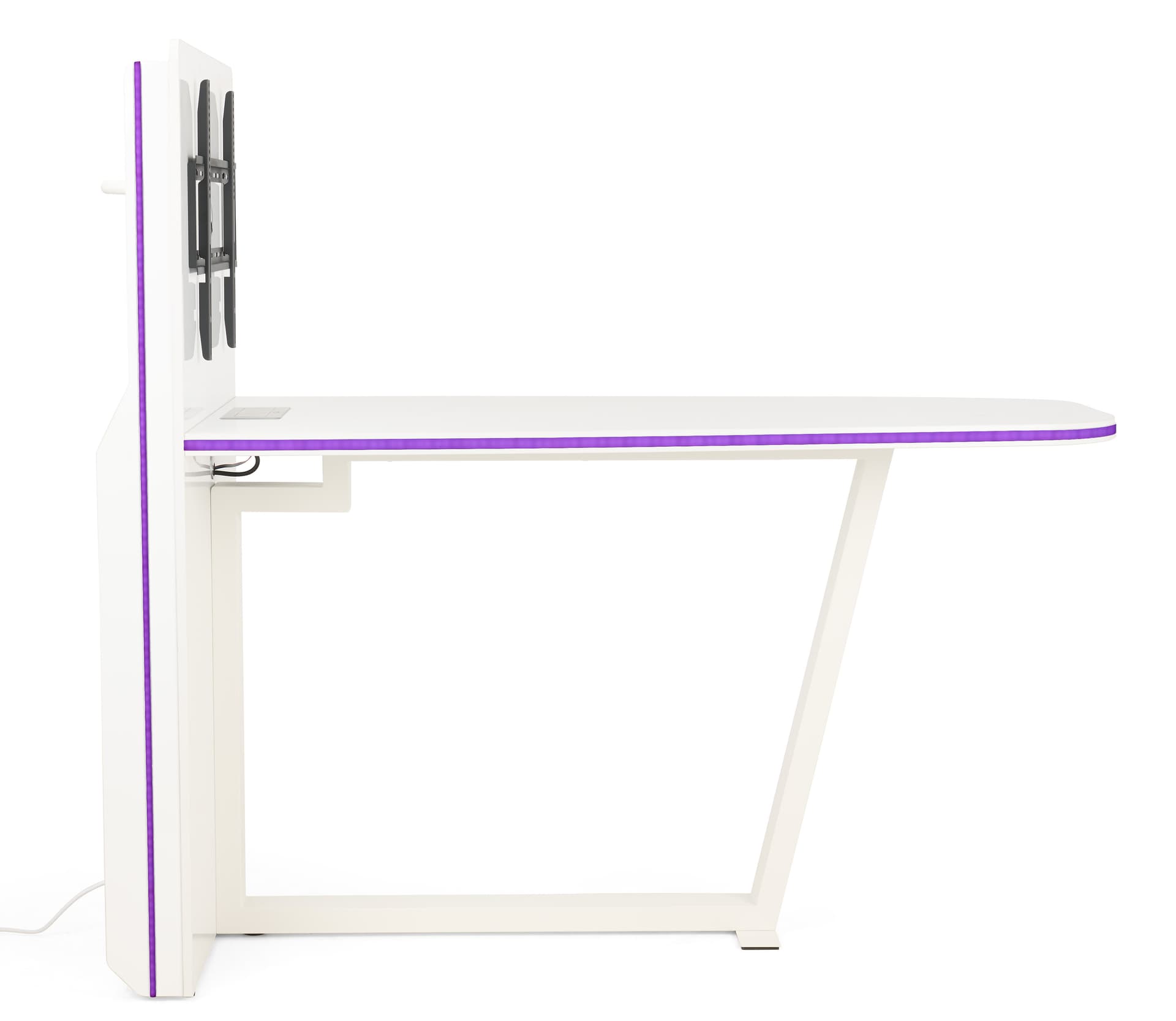 Multimedia conference table with white color way