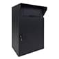 22" w x 36" h Heavy-Duty Outdoor Drop Box w/ Locking Door and Steel Build- Black