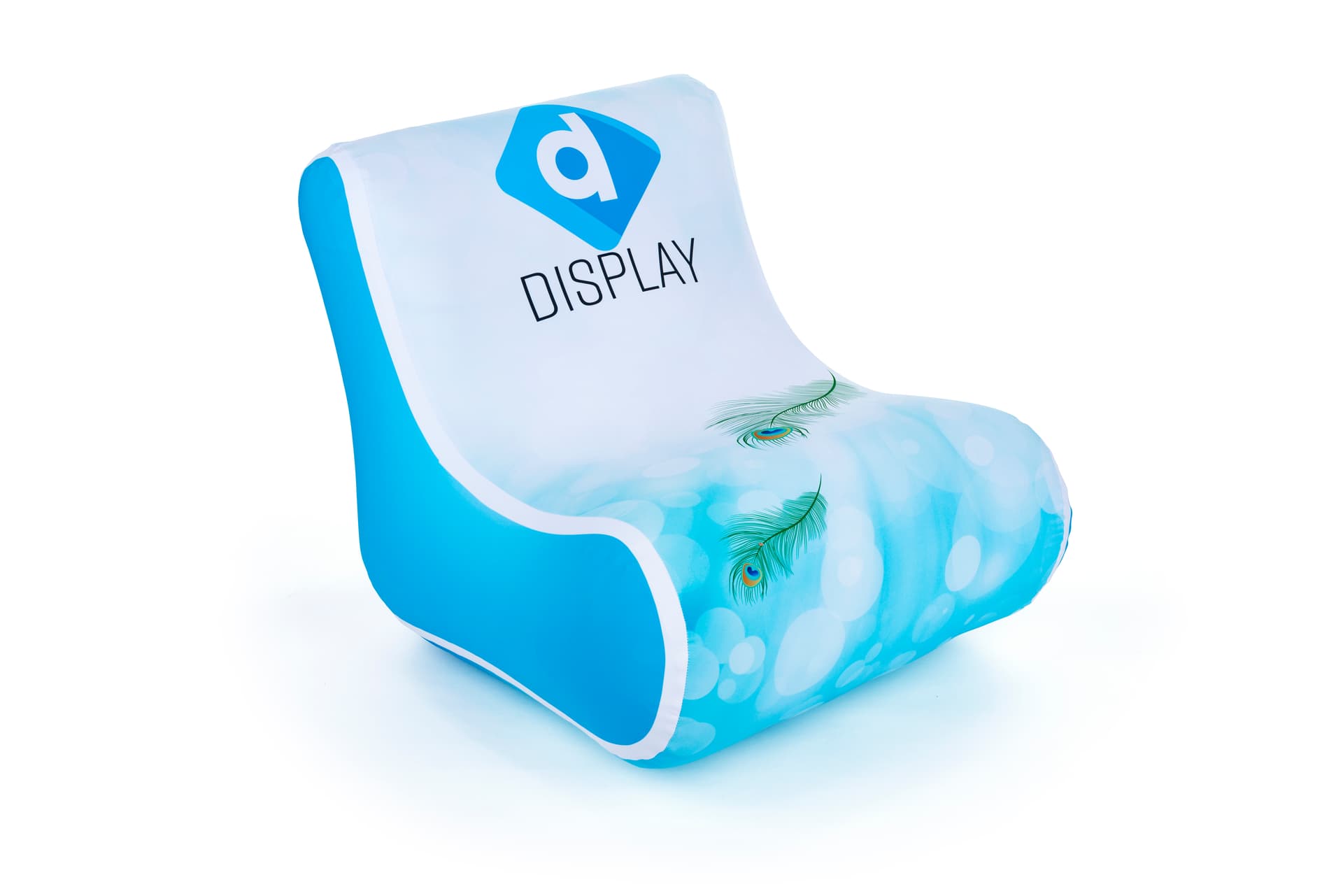 30-inch wide portable blow up chair for trade shows