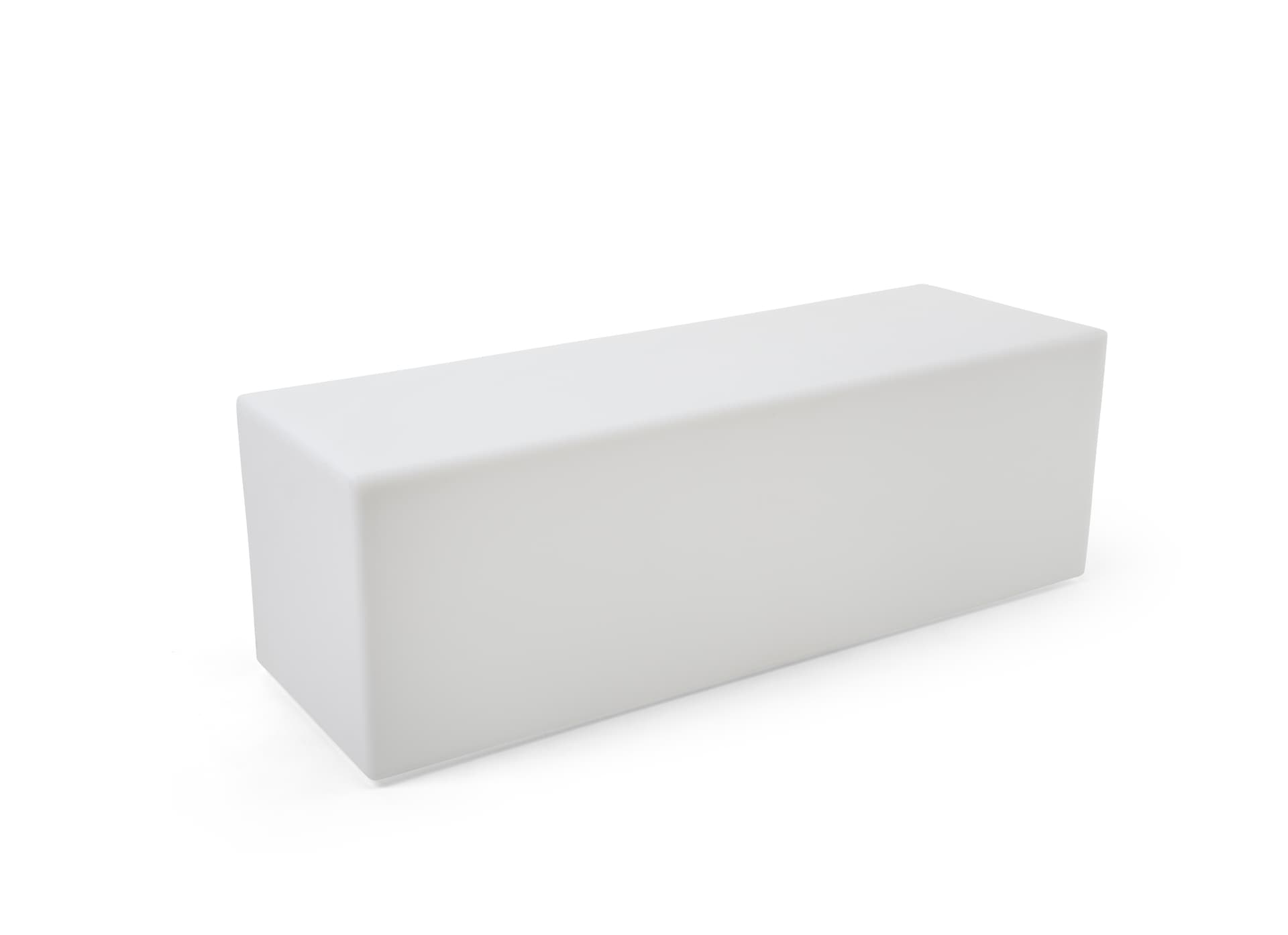 LED lounge bench with clean aesthetic
