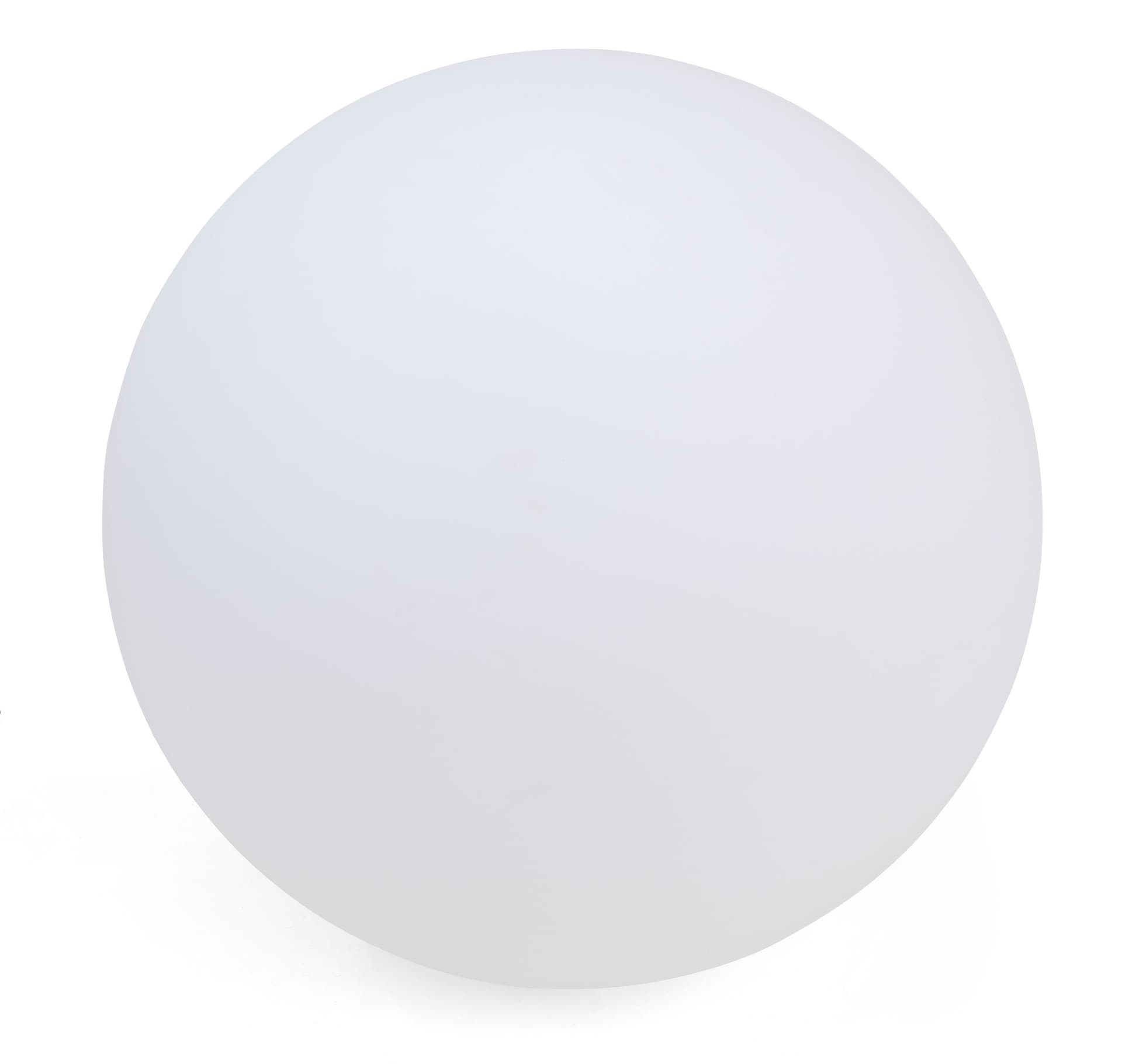 LED glow ball is 31.5 inches in diameter