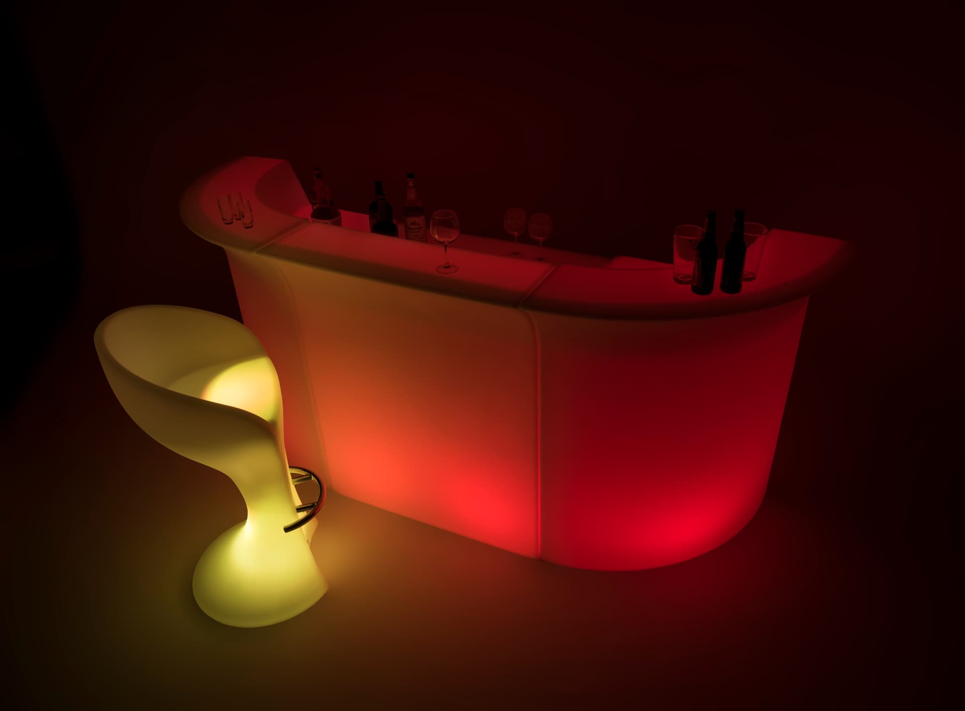 mix-and-match modular LED corner bar