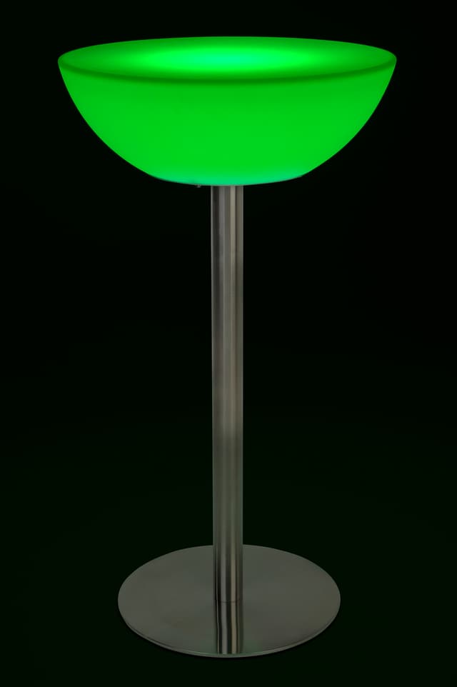 Color-Changing LED Cocktail Table | Glow-In-The-Dark Furniture ...