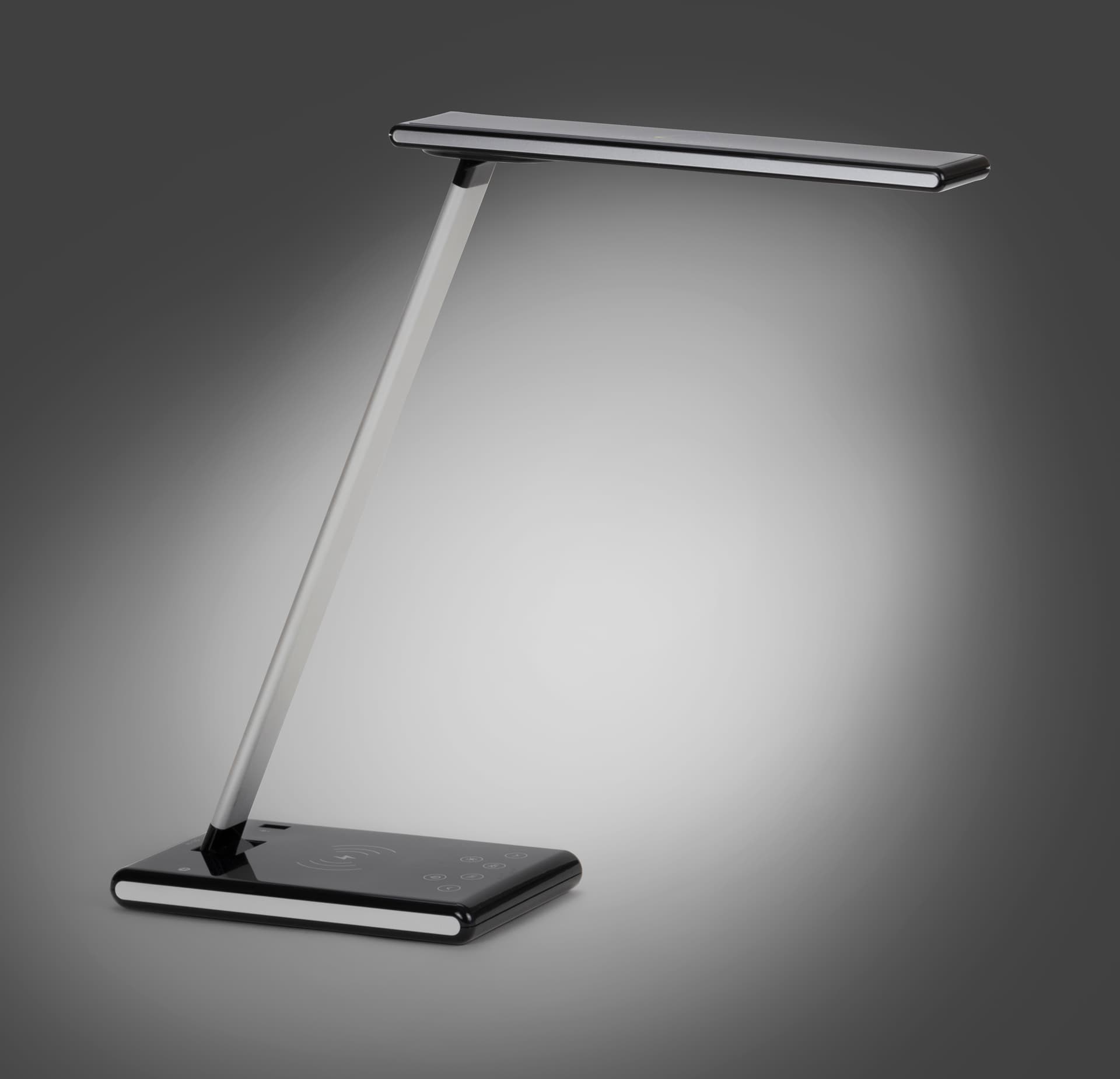 LED desk lamp phone charger with adjustable illumination