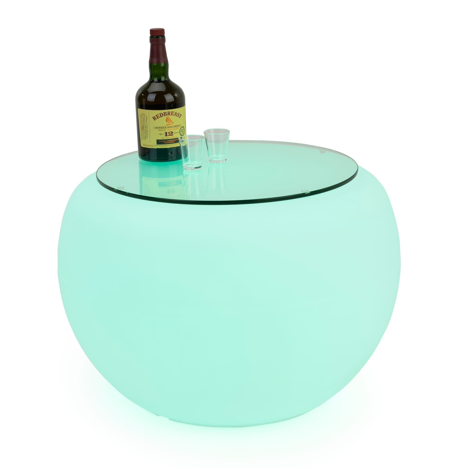 LED Round Coffee Table | Decorative Glow-In-the-Dark Furnishing ...