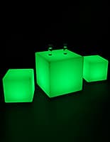 Illuminated Lounge Table Set with Flashing Controls