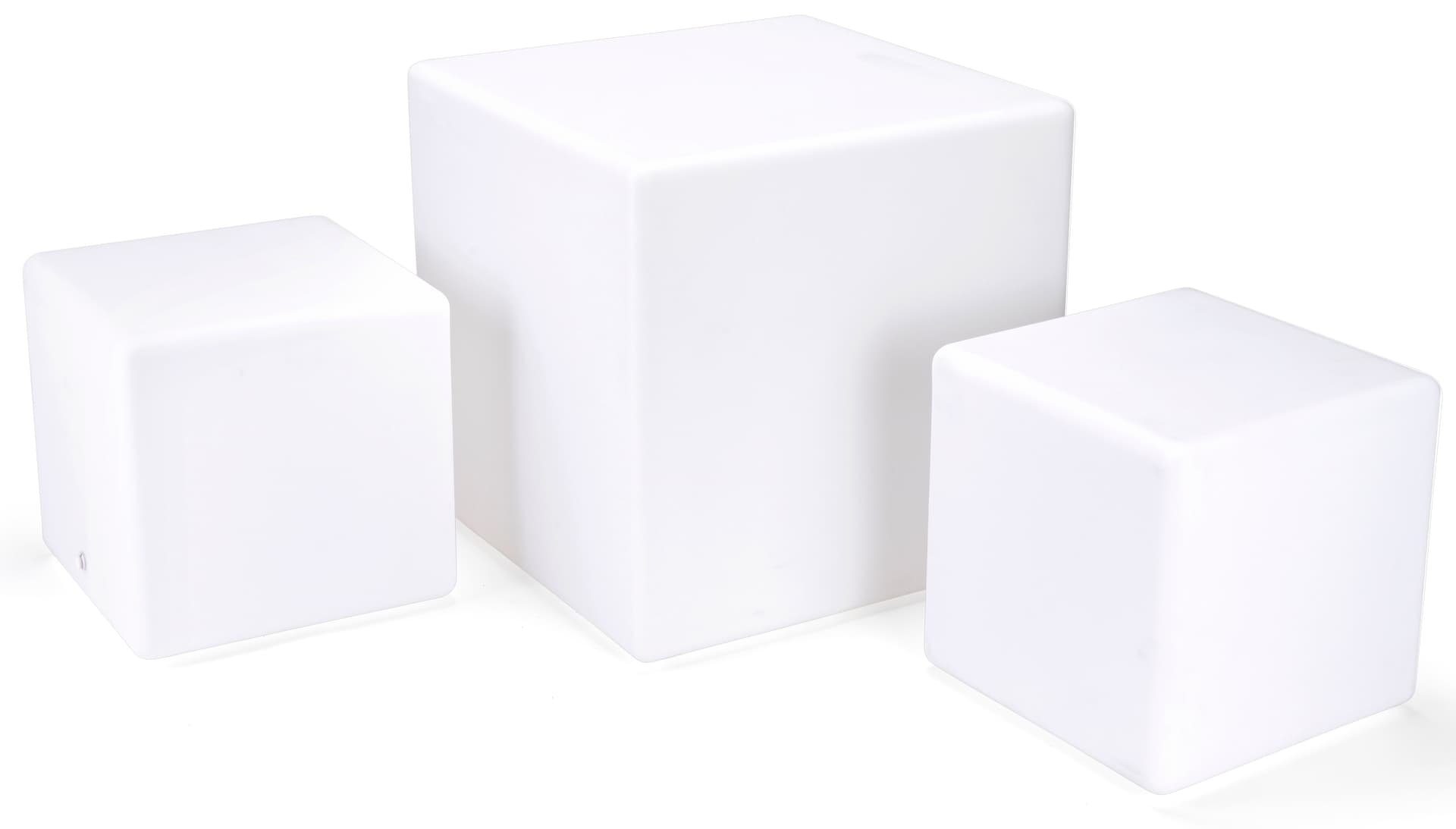 Illuminated Lounge Table Set with 3 Pieces