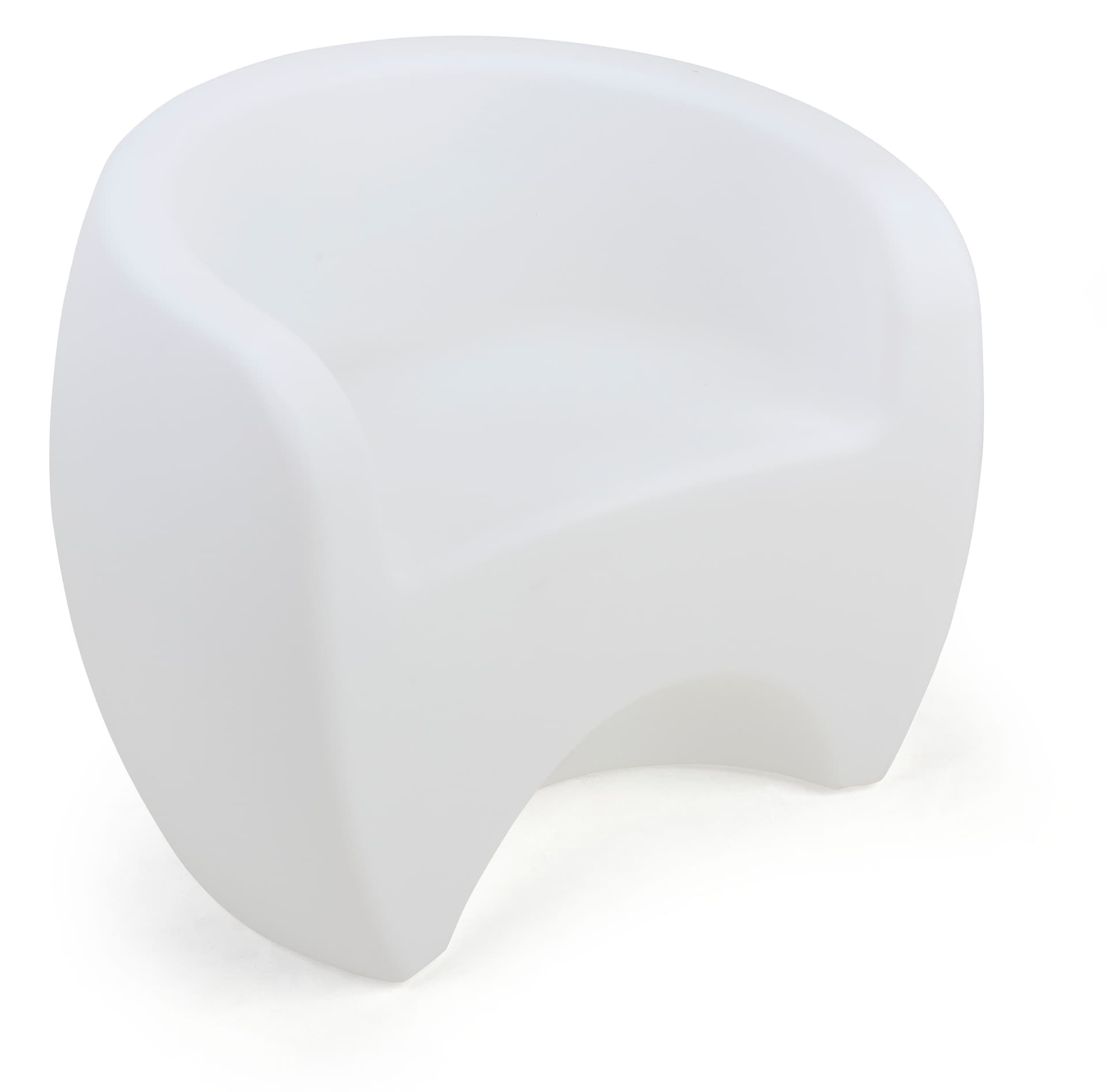 LED single sofa chair is molded from strong polyethylene construction
