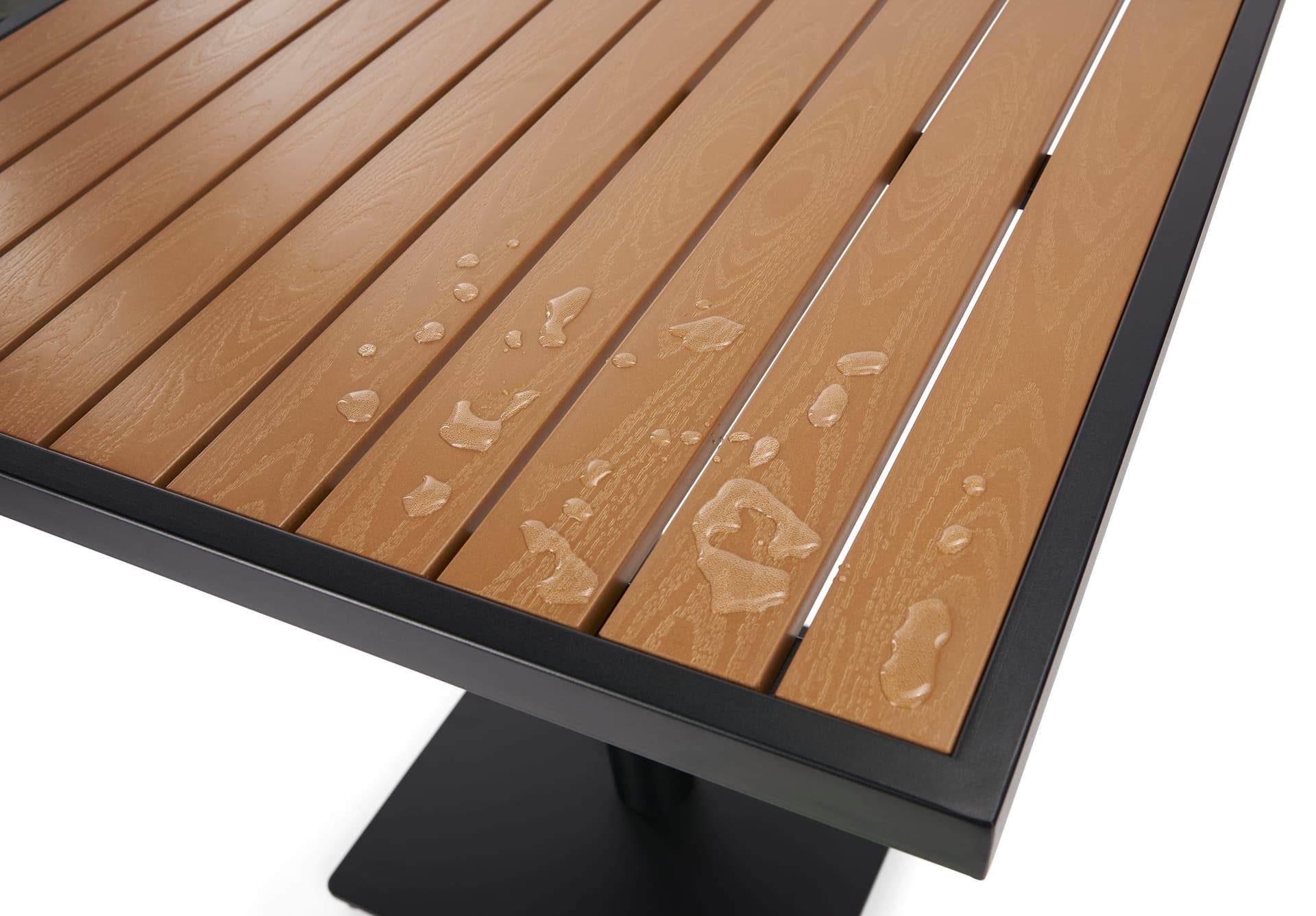 Outdoor patio dining table with outdoor rating 