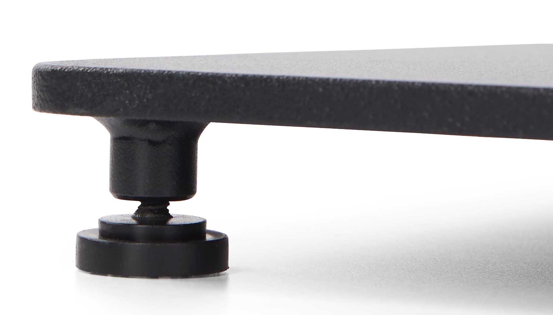 Outdoor patio dining table with foot levelers