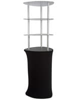 Pop Up Display Tower Ideal for Merchandising at a Trade Show or Convention Silver Pop Up Display Tower