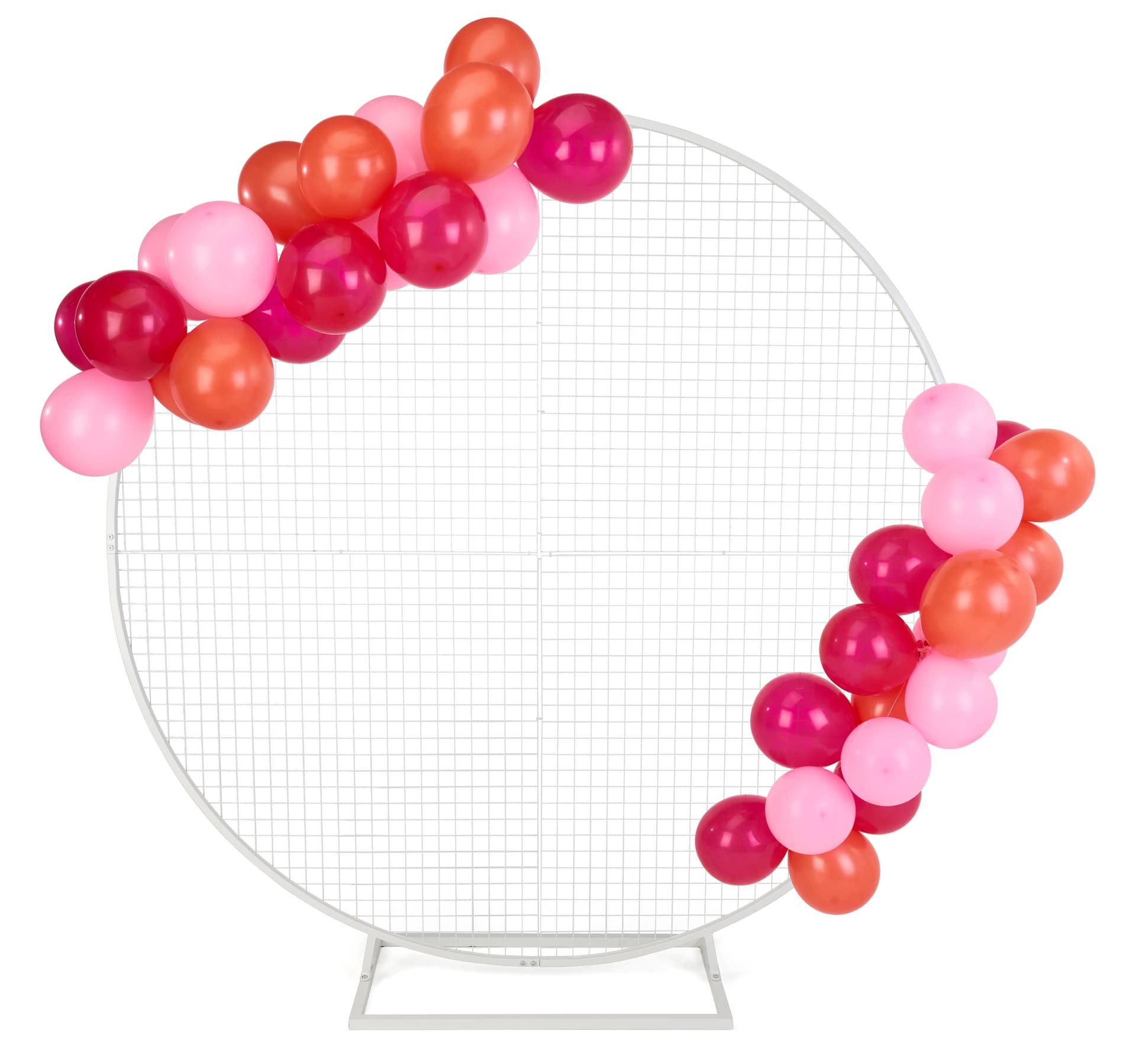 Circle grid backdrop with max weight capacity of 44 pounds