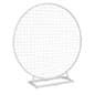 Circle Gridwall Backdrop w/ Countertop Design - Gold or White
