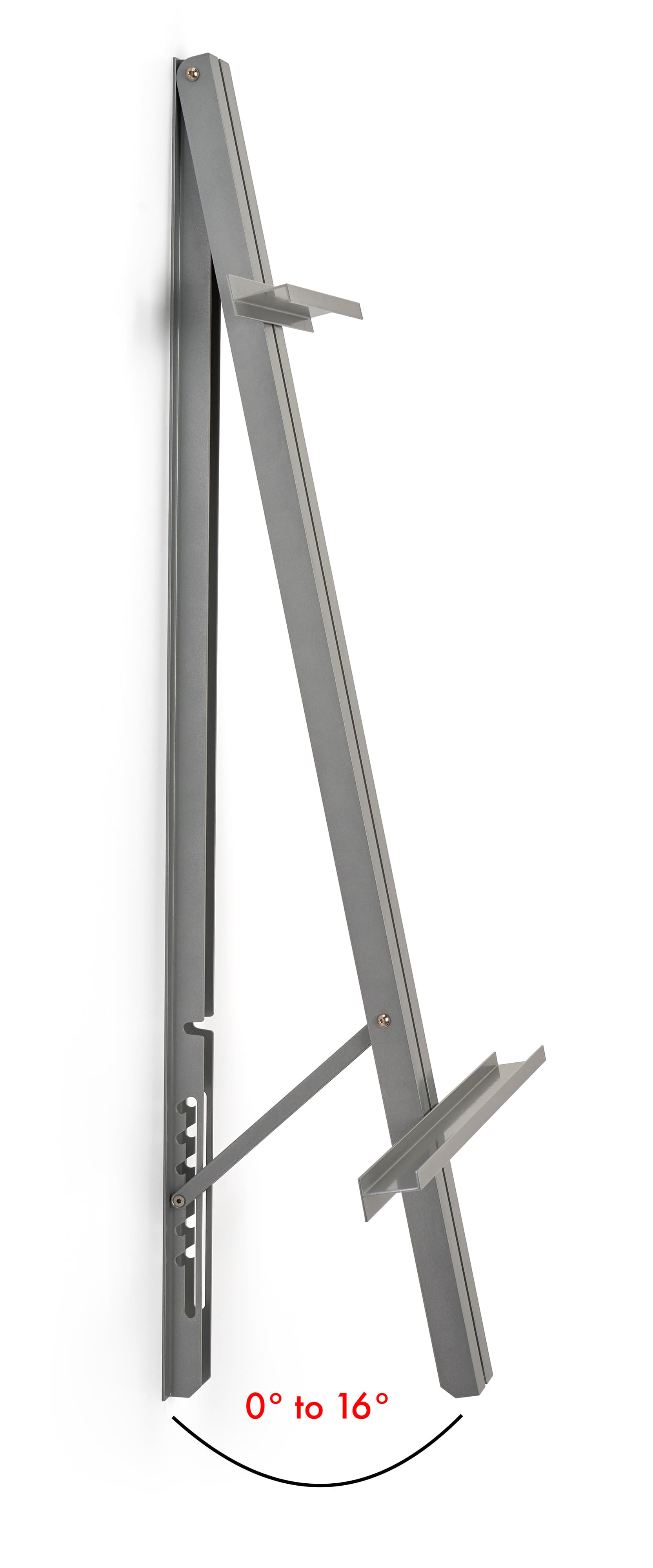 Wall mount easel with 6 adjustable angle positions