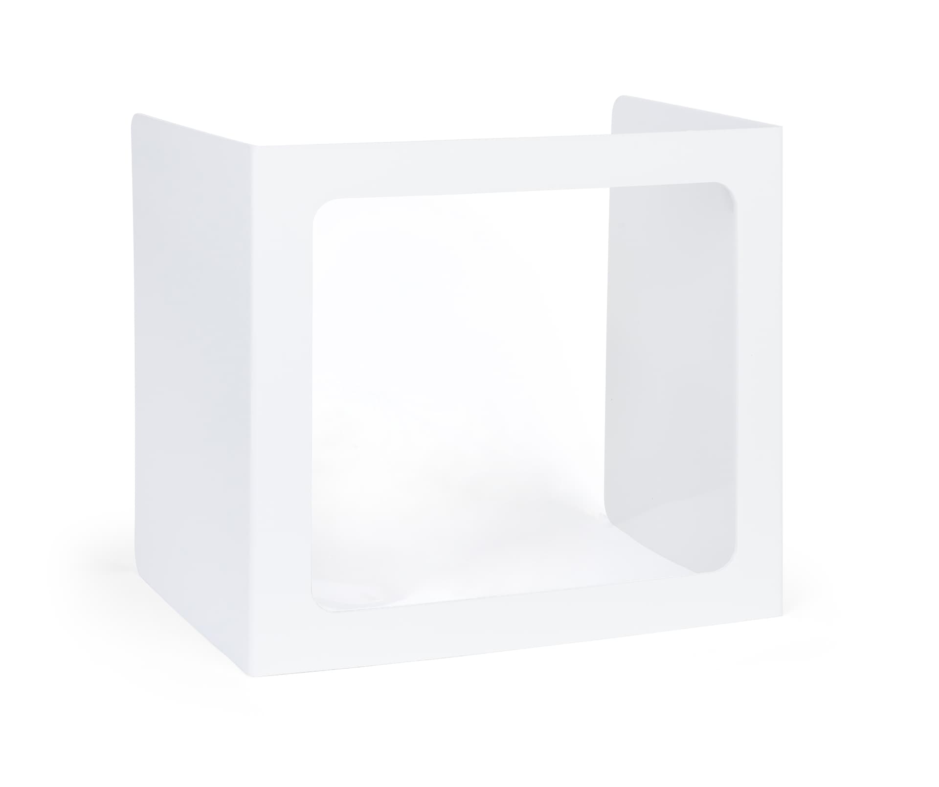 Student desk sneeze guard with center clear panel