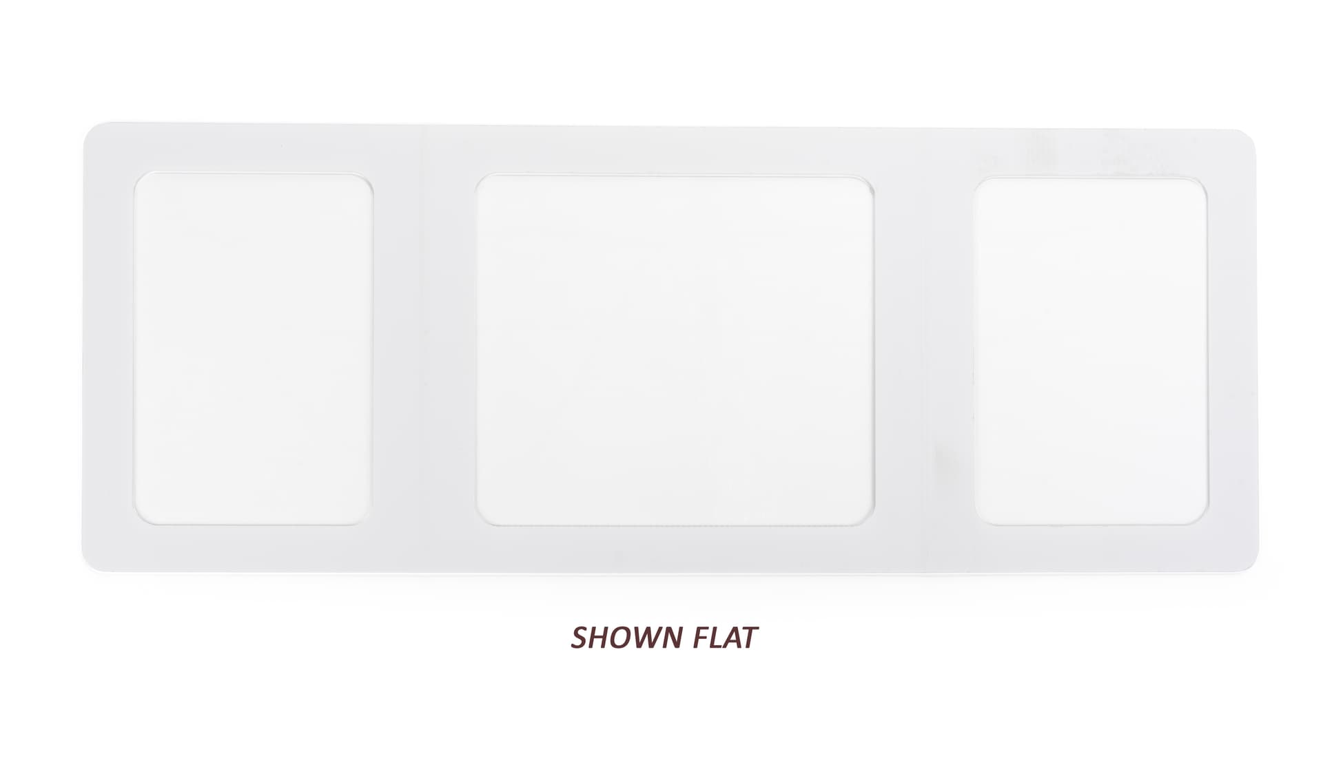 Student desktop privacy shield with overall width of 47 inches
