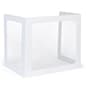 Student Desk Sneeze Shield, 3 Clear Panels, Set of 20, Folding - White