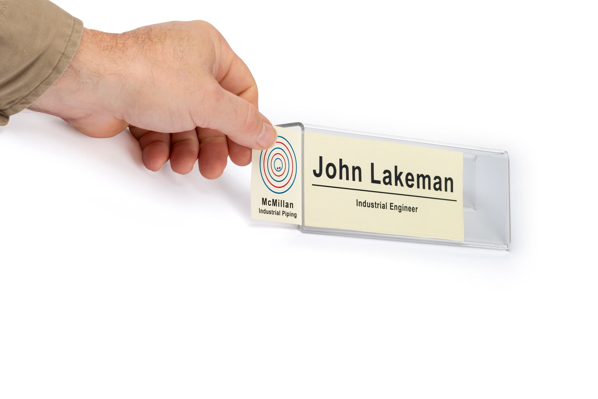 reusable cubicle name plate holder