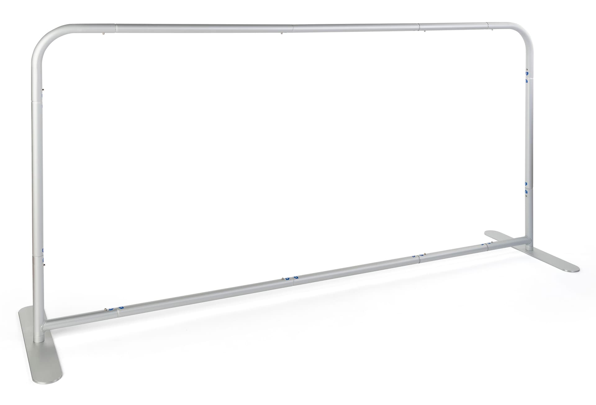Stretch fabric cafe divider with lightweight aluminum frame