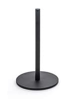Black low profile exhibit stanchion standing alone 