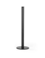 16-inch tall black floor mount gallery stanchion