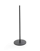 Single Black Exhibit Stanchion