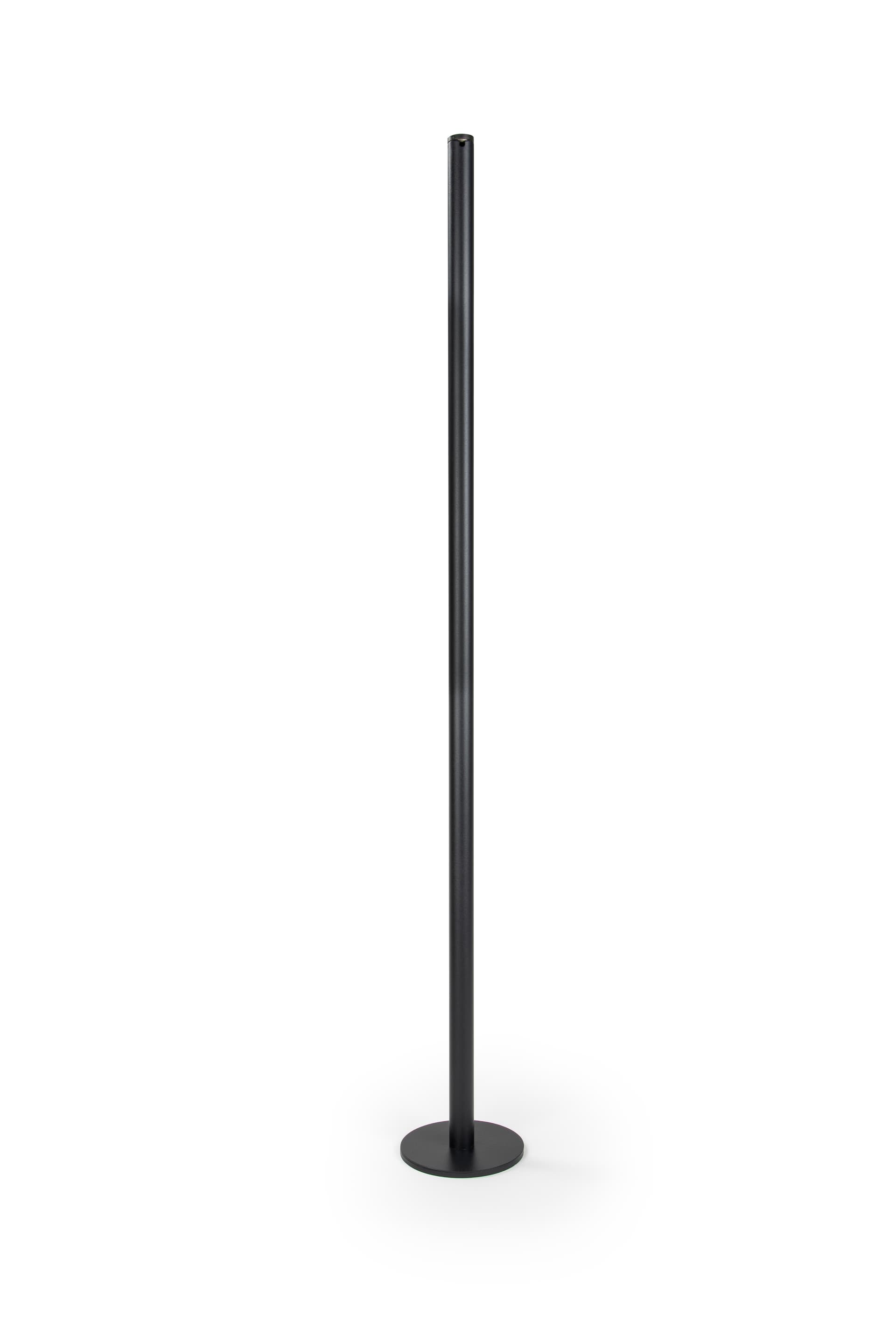 Surface mount art stanchions with powder coated stainless steel finish