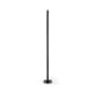 QueuePole Slim 39" Black Stanchion Post, Floor Mounting, Rope Not Included