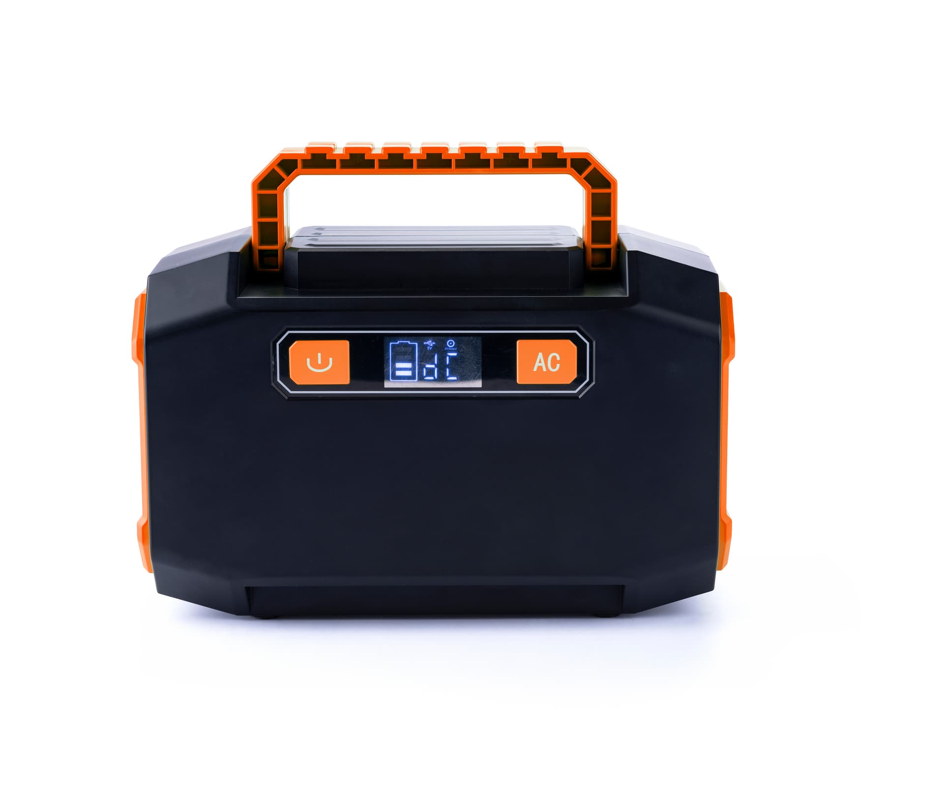 Portable battery power station with digital screen