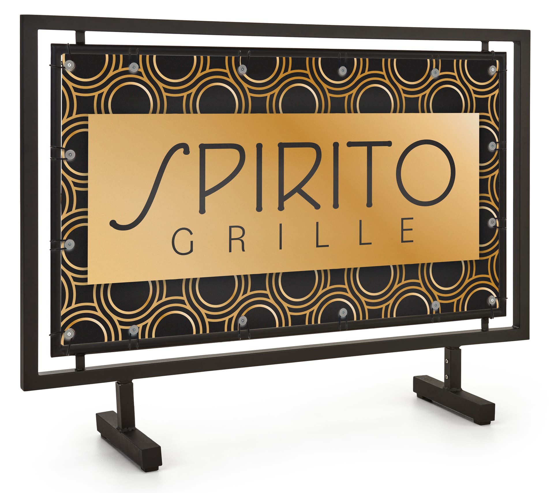 Weatherproof replacement graphic for 42 x 24 FGSSB series barriers