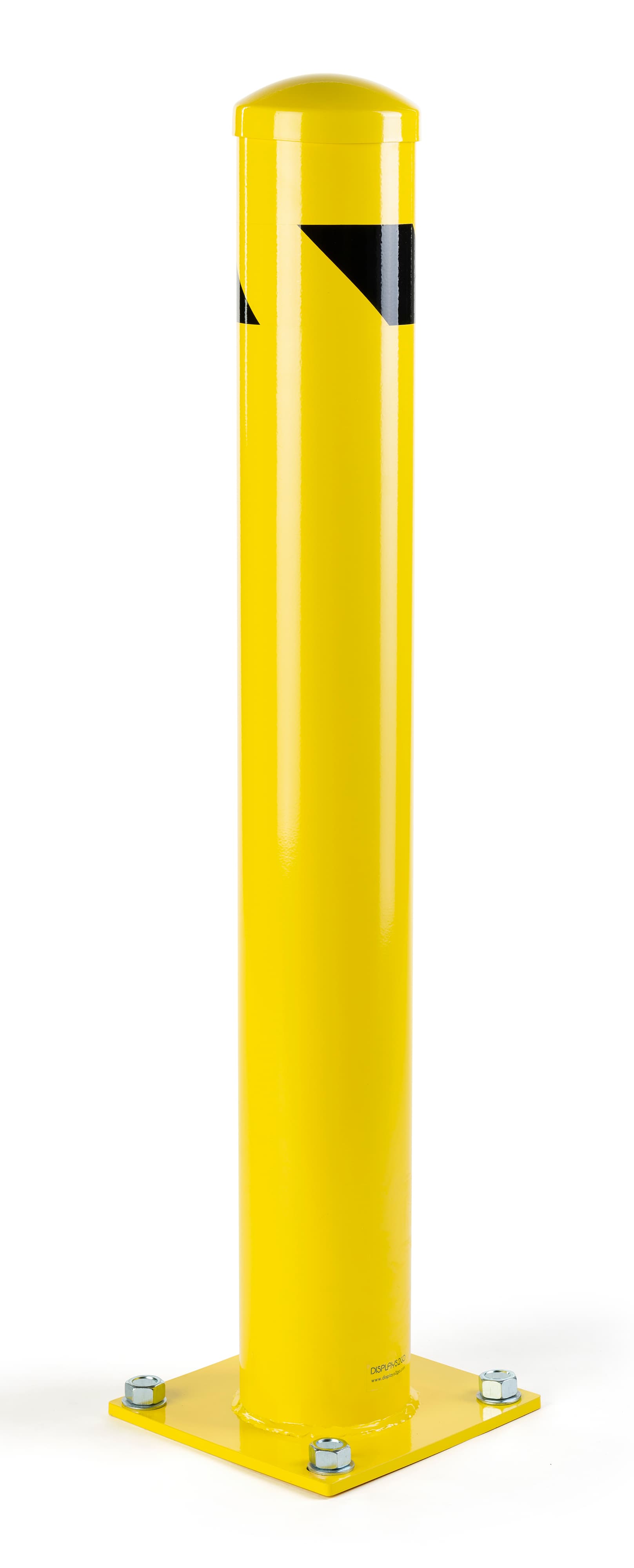 Steel bollard surface mount with powder coated finish