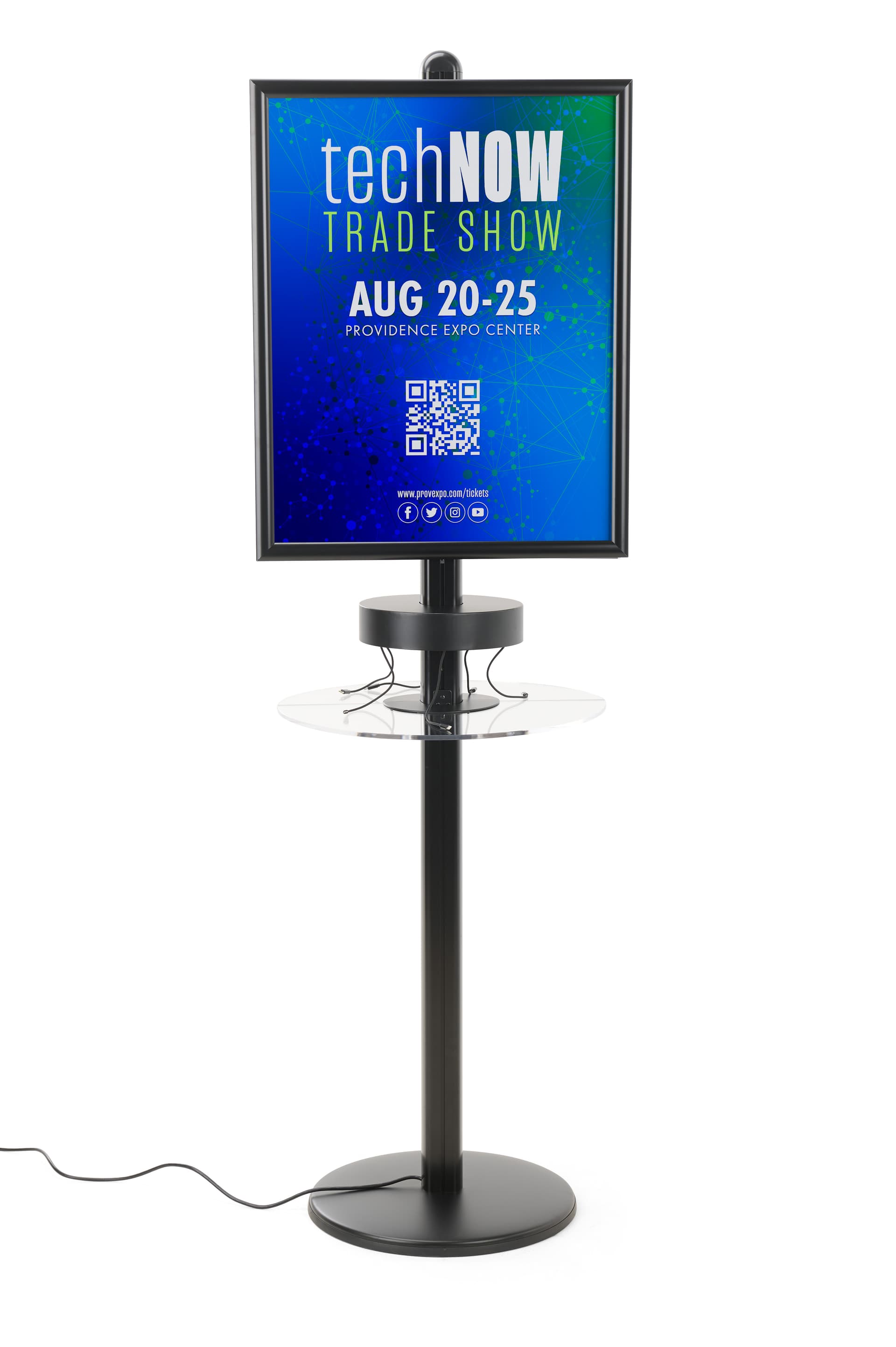 Phone Charger Tower with 22" x 28" Frame