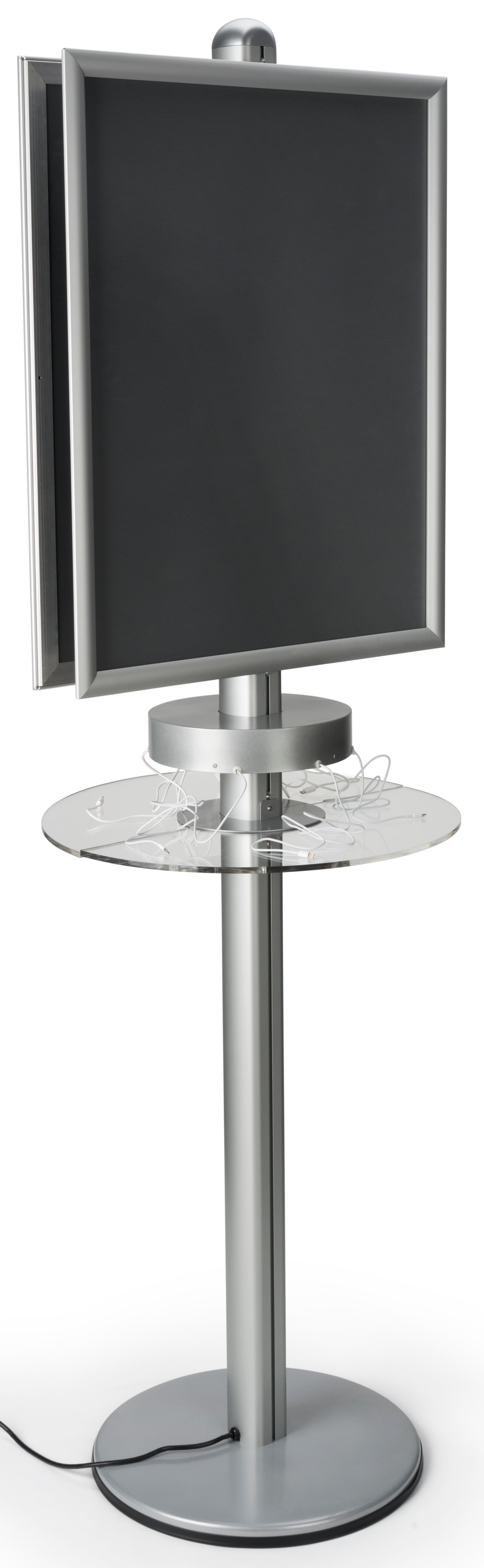 Phone Charger Kiosk, Holds (2) 22" x 28" Posters