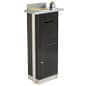 Metal Ballot Box with Lock, Pen Holder, Floor Standing - Black