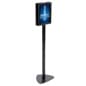 Floor Standing Sign Holder, Snap Open Frame, Double-Sided - Black