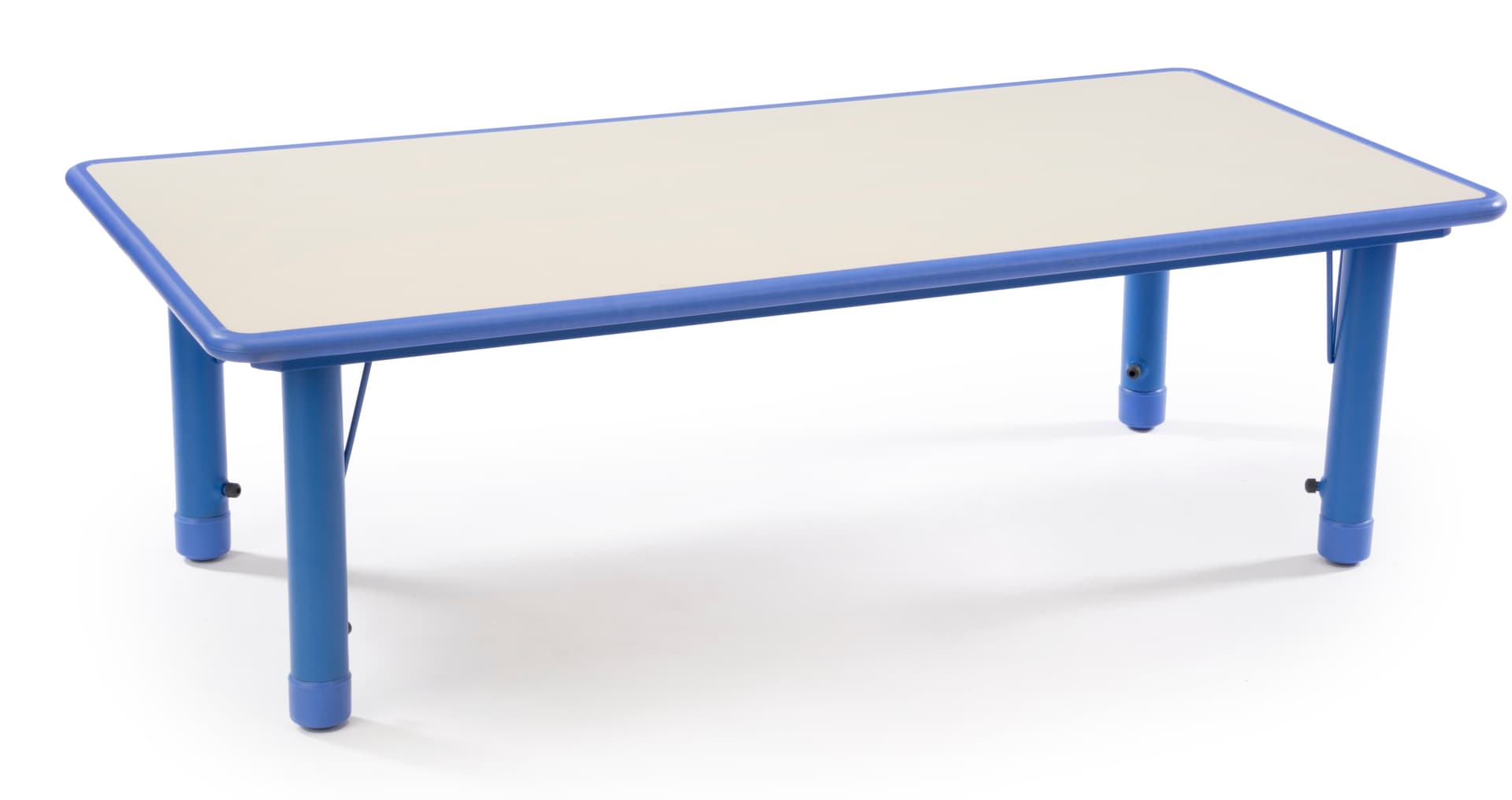 Blue Height Adjustable Kids Table, Rounded Edges